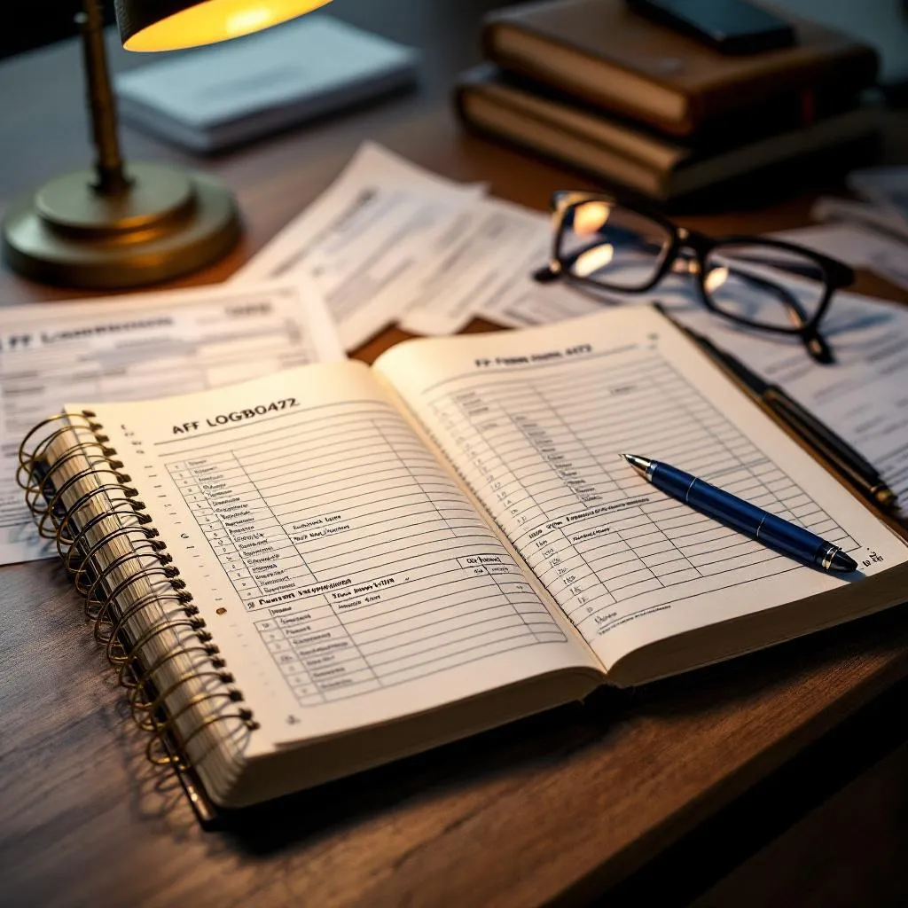 ATF bound book and forms